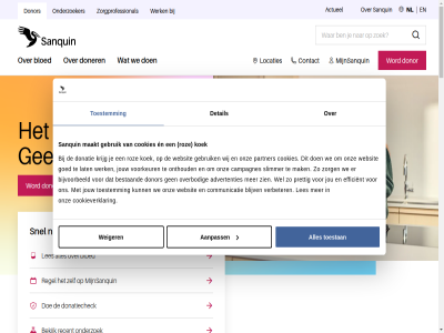 1 100.000 15 2 2026 22 27 3 31 5 6 7 aanpass actueel advertenties advies algemen artikel ban behandel bekijk best bestaand betek beter beur bijvoorbeeld blijv bloed bloeddonor bloedingsneig bloedproduct bloedtransfusie bloedvoorzien bloedziektes bottom breng campagnes combiner communicatie contact cookies cookieverklar coordinated dak dankzij deskund detail diagnos diagnostiek diagnostisch dienst diepgaand disclosur doe doel doelgroepnavigatie doet donatie donatiecheck doner donker donor donorverhal duijl echt een effectiev efficient elk elkar en expertis facebok follow footer gan gebruik gef gezonder goed help herstel hoofdnavigatie hoogwaard hop impact informatie inhoud innovatief instagram jar jou jouw juli kan kennis kies koek kom krijg lat les lev leven levensbelang levensred lever licht linkedin locaties maakt mak medisch mee meld mens mijnsanquin moment money morg navigatie navigation nieuw nieuwsbrief nl nodig onbegrep ondersteun onderwijs onderzoek onderzoeker ontdek onthoud ontwikkel onz oorzak oploss organisatie overbod overslan partner patient per plasma plasmadonatie prettig privacy product professional reactie recent red regel roz ruim sam sanquin secundair servic slimmer sm snel snell social speciaal stat steun the therapie tirsa toe toegewijd toekomst toestan toestemm top vacatures vandag veelgesteld veilig veni veni-beur verander verbeter verhal verschil vertelt vol voorkeur voorwaard vrag vulnerability waarop war we websit weiger wel wereld werk werv wetenschapp wij word youtub zien zit zodat zoek zorg zorgprofessional