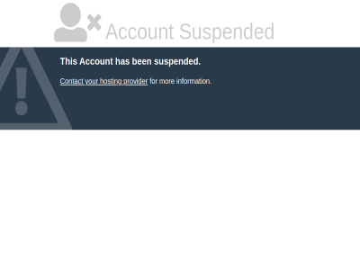 account ben contact for has hosting information mor provider suspended this your