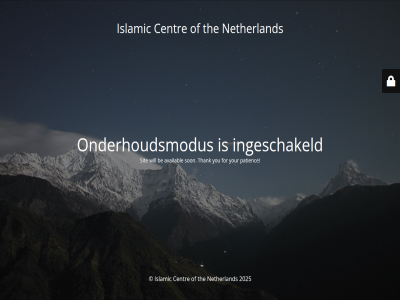 2025 availabl be centr for ingeschakeld islamic maintenanc netherland onderhoudsmodus patienc sit son thank the undergo will you your