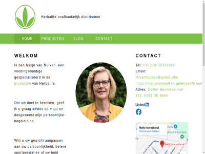 +31 0 02 05 142 2025 50286980 6 6191 aanpass adres advies beckersstrat begeleid bek bent bereik beter blog contact desgewenst distributeur doctor doel email gef geinteresseerd gespecialiseerd gesprek gewicht grag herbalif hom huid hydrater international judith kunt marjo marjovanmulken.goherbalife.com mat mfvanmulken@gmail.com mulk nedy nedy-international onafhank onderhoud opnem orienter person product ramaker remco sportprestaties tel voedingskund vrag vries vrijblijv welkom wilt