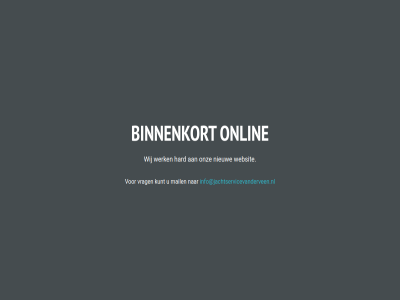 binnenkort hard info@jachtservicevanderveen.nl kunt mail nieuw onlin onz vrag websit werk wij