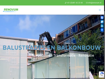 +31 0 23 42 44 481 balkonbouw balustrades del facebok info@renovum.nl linkedin nieuwbouw renovatie renovum transformatie twitter