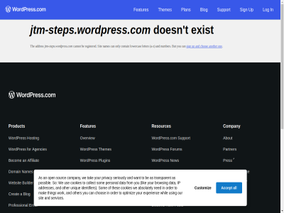 a a-z about absolutely accept addres addresses affiliat agencies all an and another app as automattic be becom blog browsing builder building busines but can cannot chos collect company contain cookies creat customiz data design developer discover doesn domain download email enterpris exist experienc facebok features for forum from generator get googl hosting identifier instagram ip it jtm-steps.wordpress.com learn letter lik log logo lowercas mak maker media mobil nam names ned new number on one only open optimiz order other our overview partner pattern personal plan play plugin policy popular possibl post pres privacy product professional registered remov resources ruckus search seriously servic services sign sit so social som sourc stor subscription support t tag tak term the themes thes thing tip to transparent twitter unique up us use using we websit whil with wordpres wordpress.com work x you your youtub z