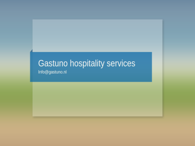 gastuno hospitality info@gastuno.nl services