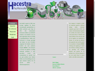 0251 06 1902 1981 2009 32 51318157 656506 aangenam advies advis adviser agreeably all also ancillary and are at back bedrijf beschik can castricum companies company contact daartoe delivery dienst different disposal diver dl due e eig ervar established europ europa european europes excellent experienc facilitair fact for founded gained gat geluid geluidsproblem gestart gevestigd goes groothandelar hacestra hav henk high hog houd info@hacestra.nl international isolat isoler kep kort kwaliteit leading lever leverancier levertijd mail makerij mat matrijz metal mob mould nevenproduct no nois onz opgedan our own perfect point problem product quality result resulteert rooseveltlan rubber rubbermetaalproduct schipper shop short sound special specialiteit speciality supplier supplying tel terug terwijl that the this tim to toegesned trilling uitstek us vibration vooraanstaand we wholesal wij with