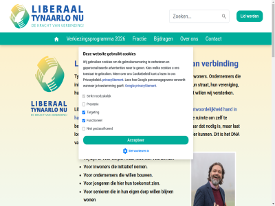 1 11 13 17 2 2026 3 4 5 8 accepter actief advertenties all arrow artikel begint bepal best bestur betekent betrok bijdrag blijft blijv bouw campagnelied chevron contact cookiebeleid cookies ded dna doel dorp doubl drag duidelijk duurzam eig facebok fractie functionel gan gebruik gebruikerservar gebruikt geclassificeerd gelov gemaakt gemeent gepersonaliseerd gepubliceerd gev googl hand hom iederen initiatief instagram inwoner inzet jij jonger keuzes keyboard kies kracht kreg krijg kunt laatst lanceert lang lat leeft lef les lev lez liberal lid lijst link linkedin lokal los maakt maart mail meebouw mens nem nodig noodzak omgev ondernemer ondersteunt onz oog over overzicht partij partijregel politiek prachtig praktisch prestatie privacybeleid privacystement privacyverklar programma proportie right ruimt sam secretariaat@liberaaltynaarlo.nu senior setting slim social speerpunt sportveld stan stel sterk sterker strat strikt target tijd toekomst toestat tynaarlo verander verantwoord verbeter verbind verbond verder veren verkiezingsprogramma versterk vertrouw via voel volg volgend voorkeur vooruit vrijheid war we websit welk wer werk werkt wet wij will won woont word zelfstand ziekenhuis zien zijlijn zorg