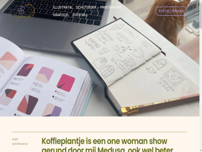 1x adres bedrijf bekend belof bent beter branding diver drink echt gerund grafisch illustratie juist kleur kleurrijk knalt koffie koffieplantj maand mail media medusa mur nieuw one per printmak schetsboek show social stationary stur toff wel werk woman zoek zoekt