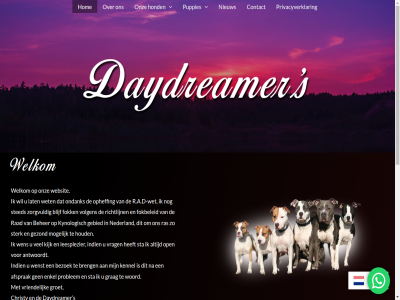 afsprak antwoordt beher bezoek blijf breng christy contact daydreamer enkel fok fokbeleid ga gebied gezond grag groet hom hond houd indien inhoud kennel kijk kynologisch lat leesplezier malek media mogelijk nederland nieuw nl ondank onz open opheff privacyverklar problem puppies r.a.d-wet rad ras review richtlijn s sta sted sterk volgen vrag vriendelijk websit welkom wen wenst wet woord zorgvuld