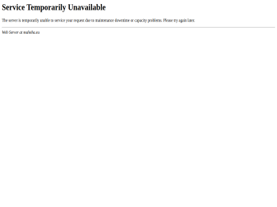 503 again at capacity downtim due later maheba.eu maintenanc or pleas problem request server servic temporarily the to try unabl unavailabl web your