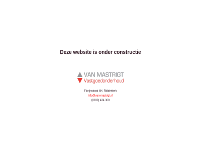 0180 360 434 4h constructie florijnstrat info@van-mastrigt.nl ridderkerk websit