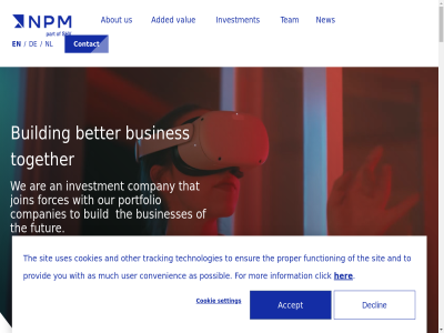 +31205705555 1 1077 2 2026 80539 9051 93 about accept accordanc added amsterdam an and approach are as authoris be better bl breitnerstrat build building busines businesses capital click companies company contact convenienc cookie cookies covered current data declin development discover email ensur for forces function futur gent has her hereby hom i info@npm-capital.com information informed investment issue join latest lik linkedin magazin market maximilianstraß mor much munch my new newsletter nl npm other our policy poortakkerstrat portfolio possibl privacy proces proper provid read see setting sit stay subscrib team technologies that the to together tracking updates us user uses value we with would you