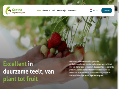 +31 -209254 0 20 365 413 50 5491 60 8a aandacht aanpak aardbei aardbeientrayplant achter afwissel algemen ambitie basis baz begeleid begint betekent beter betrok bewust bied binn bouw buit busines car central cijfer contact contactgegeven continuiteit crer dag digital do drag duidelijk duurzam dynamisch echt een elk elkar en ervar excellent focus fr frambozenplant fruit gelov genson gev gewaardeerd gezamen gezien gezond goed groei groeiend grow hebt hecht hel hen hog hom hoogwaard iederen info@genson.nl innovatie jaarlijk jaarrond jar jezelf jong jouw ket komt kracht kunt kwaliteit ler lever link locaties mak mens middel miljoen nederland nem nl oedenrod omgan omgev ondersteun ontwikkel ontwikkelt onz oog opkwek organisatie partner pj pl plant plek praktisch privacyverklar productie professionel respect richting rijtvenweg ruimt sam samenwerk sector sint sint-oedenrod smaakvol specialism specialist stabiliteit stan sterk strev structur succesvoll team teelt tel teler terecht thuis toekomst toekomstbestend together topkwaliteit twee uniek unit vacatures vak vakmanschap vanuit veilig ver verantwoord verschil versterk voel voelt voorwaard waard waarin war we wereldwijd werk werkomgev werkt wij wilt zachtfruit zachtfruitproductie zit zorg zowel