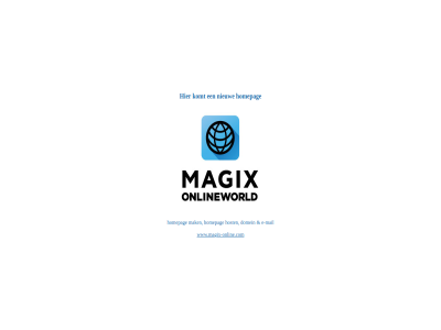 domein e e-mail homepag host komt magix mail mak nieuw onlin wereld www.magix-online.com