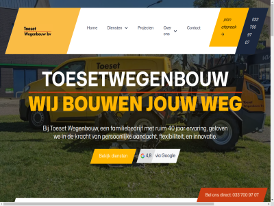 +31 033 07 2 2026 4 4.8 40 700 8 97 aandacht aanpak achter achterveld adres afsprak afvoer algemen all allround ambacht amersfoort arm baarn bedrijv bekijk bel bell benieuwd bericht bestrat betrouw blog bouw breng buitenruimt bunschot bunschoten-spakenburg central centrum communicatie complet complex contact copyright creeer dienst diepgeworteld direct doucheputj duidelijk duurzam effectiev efficient elk email ervar expert expertis facebok familiebedrijf flexibiliteit gan gelov googl help hoevelak hom hoogland ideal info@toesetwegenbouw.nl innovatie innovatiev interes jar jou jouw keukenafvoer klar kracht lat leusd lev linkedin mail marker mix modern mogelijk nam nauwkeur netherland nieuw nijkerk omarm ontstopp onz opdrachtgever open oploss pak particulier person plan policy poort prachtig precisie privacy project riool riooloploss rioolwerk ruim samenwerk servic shovelmachinist snel snelheid snell soest soesterberg spakenburg stan start stat straatwerk stratenmaker tak techniek telefoonnummer terug tevred toeset toesetwegenbouw traditionel tuin tuinaanleg uitdag vacatures vakmanschap vathorst verzend via volg voorwaard vrag wc we weg wegenbouw wegenbouwoploss wij