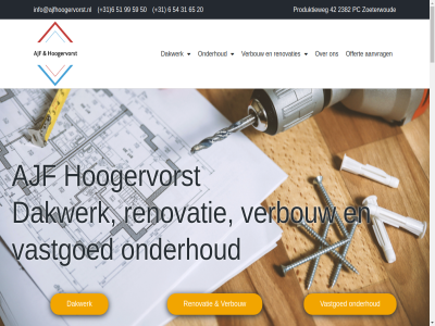 +31 20 200 2382 31 42 45 50 51 54 59 6 65 99 aannemer aanvrag ajf ajfhoogervorst.nl bedrijf behoud beid bel bent best bestat beter bezoek biedt bitum bundel chent.nl complet contact contactinformatie dak dakbedek dakinspectie dakinspecties dakisolatie dakkapel daklekkag dakreparatie dakwerk denk detail dienstverlen direct dur duurzam een eig en ervar expertises extra gebaseerd gecombineerd gelov gemiddeld gespecialiseerd gezamen grag grot halfjar helpt hillegom hom hoogervorst houtwerk ieder inbreng info@ajfhoogervorst.nl informatie ingepland ingrep isd isde-subsidie jar jarenlang jouw ker keramisch klant kneepjes kost kun kunststof lang leid ler levensdur lis lod los maand mee meedenk middel monument monumental nem nev nokvorst offert omgev onderhoud onderhoudscontract onderstaand ontzorgt onvoorzien onz oog opdracht opgelost pagina pand pannendak par partner pc policy privacy problem produktieweg recensies regel regelmat renovatie renovaties reparatie reparer restauratiefond restaureert roofing servic sitemap snell som specialisatie specialisaties subsidie subsidies tevred totaaloploss twee vak vakmanschap vakwerk vastgoed veelgesteld verbouw vergunn verricht vertal vervang vervangt vervolgen verzekerd via volled voorkomt vrag vrijblijv waard wacht wassenar websit wek welk wen wereld whatsapp wij zinkwerk zoal zoek zoeterwoud