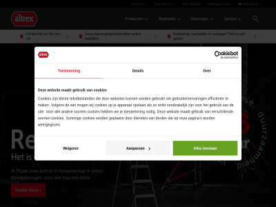 75 aanpass all altrex apparat bestell betrouw bordestrap contact cookies dealer derd detail dienst efficienter elk gebruik gebruikerservar gebruikt geplaatst hoogwaard jar jouw keuring klein klimmaterieel klimoploss klus kooiladder lift maakt maatwerk mak mog nederland nodig noodzak onderdel onlin ontdek onz opslan pagina partner product relax rolsteiger s sam servic sit sommig soort specialist stel strikt tekstbestand toestan toestemm vari vari-lift veilig verkooppunt verschill vervang volgen we websit websites weergegev weiger wet wij