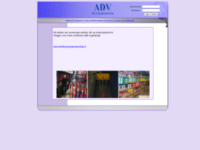 adv alblasserdam blijft certificat contact gebruikersnam gebruikt/restanten heftechniek hijs hijstechniek hom inlogg keur klik link onderstaand ongewijzigd onlin product sjorgereedschap vernieuwd wachtwoord websit wij www.advhijsensjorgereedschap.nl