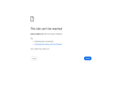 and be can checking connection err firewall long out proxy reached reload respond sit t the this timed to tok too try www.volgro.nl