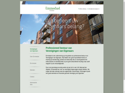 -646111 0591 beher bestur contact dienst disclaimer e eigenar emmedael info@emmedael.nl interessant link mens professionel t veren vve