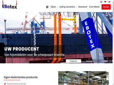 +31 -430340 0 02075680 1 25 598 9628 accessoires algemen b.v bedruk bv capaciteit component contact divers ebotex eig enginer ervar geautomatiseerd gekwalificeerd grot hijs hijsband hijsket hijsnet hom houd huisweersterweg info@ebotex.nl jar klant kvk lading ladingnet ladingvastzetsystem lat lever leverancier luchtvaart maatwerk nederland ontwikkel opdrachtgever oploss privacyverklar product productie rondstrop rondstropp sam scheepvaart siddebur sjorket snell spanband spanner specialistisch transport ts vastzet voorraadbeher voorrad voorwaard vraagstuk we wij