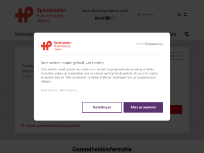 1 112 advies amsterdam ar bel belt bent bepal binn cookies dokter gebruikersvoorwaard geslot gezondheidsinformatie hom huisartsenpost huisartsenzorg informatie klar krijgt levensbedreig man meten minut nederland nl organisatie praktisch situatie spoedpost start twent veelgesteld voordat vrag vrouw werkwijz