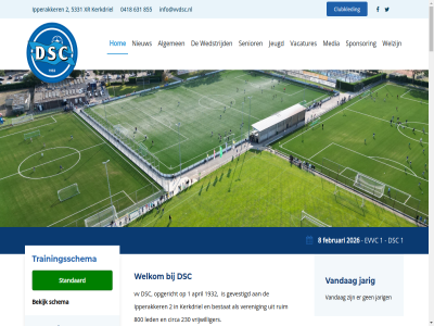 -0 -01 -02 -03 -04 -1 -2 -2026 -5 0 00 01 02 03 0418 05 1 10 10.00 11 14 17 18 1932 1e 2 20 20.30 2025 2026 23 230 27 2e 3 30 38 4 49 5331 6 631 7 8 800 855 9 aanvang aanwez administratief aed/bls af agenda algemen all allerlaatst alv april archief bedank behaald behoud bekijk belangrijk belev bestat bestur bestuurslid bevocht bezocht bezoek bezoeker bijwon blij bmc bovenin businessclub circa clubhuis clubkled cocq competitie competitiewedstrijd d.s.c dag day degradatie delwijn di doelpuntrijk drie driel druk dsc dsc-er duel e echt een eerst eind eindfas elftalspeler enorm enthousiast ers evvc expositie familie fc februari foto fris gedac gedacht gedan geeft gehost gehoud geklasseerd gelijk gelijkspel genom geopend geplaatst geslaagd gesponsord gevestigd gevoel geweld goed grag grandia grensrechter groep heeswijk herdenk herhalingstrain hervat heus hierbij historie hom hoofdsponsor identity iederen info@vvdsc.nl informatie ipperakker iren jaarlijk januari jarig jason jeugd jeugdled jeugdplan jeugdteam joep john jordy kan kanjer kantinefeest keeperswerk kennis ker kerkdriel komst kortst koud kraker kreg laatst lag lager lang led ledenvergader leedwez les leuk lucht m maand man med media meisjesteam menu minder minut misstap mocht mooi mooier museum nadat namen nederlag nieuw nistelrod nodigt nooit november nummer off onderuit onderverdeeld ongewenst onlin ontluister ontvang ontzet open opend opgericht oud overleg overlijd overwinn paaseier partner ploeg pomp positiev prinses privacy programma programmablad punt pupil ranglijst reacties recht rechtzet recreant rkdvc rubriek ruim sam schema senior seniorenelftall slecht snijdend speeld sponsor sponsoravond standaard standenlijst start stat sterk sterkt stilt stond supporter t team tegenstander teleurstell thui thuis thuiswedstrijd tijd tilburg total trainingsschema trapt trekt uden uitnod uitwedstrijd uur vacatures vandag verder veren verklar verlies verliest verschaff verslag vertegenwoordiger verwelkom verwerk verwij