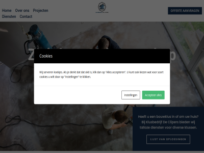 aanvrag accepter bied bouwklus cliper contact cookies denkt dienst diver hom huis instell kiez klik klusbedrijf kluss koekjes kunt lijst offert oke oploss project renovatie server soort talloz vakmanschap wij wilt zichtbar