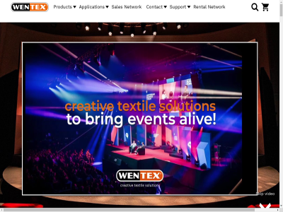application contact creativ network product rental sales skip solution support textil video wentex