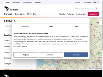aanpass actueel advertenties algemen bestaand bijvoorbeeld blijv bloed bottom brabant campagnes communicatie contact cookies cookieverklar coordinated detail disclosur doelgroepnavigatie donatie doner donor drenth efficient en facebok flevoland footer friesland gan gebruik gelderland goed groning holland hoofdnavigatie informatie inhoud instagram jou jouw kennis koek krijg lat leaflet les limburg linkedin locaties maakt mak mijnsanquin navigatie navigation nieuwsbrief nl noord noord-brabant noord-holland onderwijs onderzoeker onthoud onz openstreetmap organisatie overbod overijssel overslan partner per plasma postcod prettig privacy regio roz sanquin secundair servic slimmer sm social speciaal toestan toestemm top utrecht veelgesteld verbeter voorkeur voorwaard vrag vulnerability we websit weiger wel werk wij woonplat word youtub zeeland zien zoek zorg zorgprofessional zuid zuid-holland