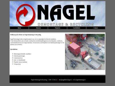 0294 25 58 contact containerservic dienst e fabrieksopruim geschiedenis hom i ijzer info@nageldemontage.nl machines metaalhandel nieuw plaats project sloopwerk specialiteit t www.nageldemontage.nl