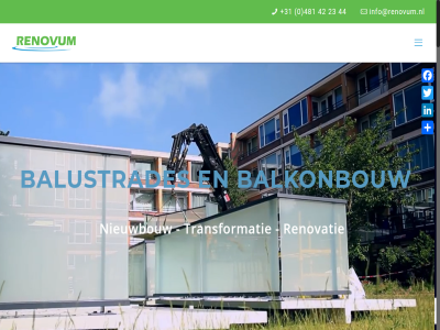 +31 0 23 42 44 481 balkonbouw balustrades del facebok info@renovum.nl linkedin nieuwbouw renovatie renovum transformatie twitter