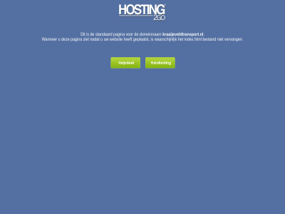 2go b.v bestand domeinnam geplaatst hosting index.html kraaijeveldtransport.nl nadat pagina standaard vervang waarschijn wanner websit ziet