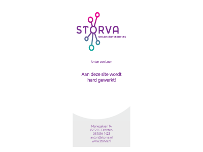 06 1094 14 1423 8252ec anton anton@storva.nl dront gewerkt hard lon manegelan organisatieadvies sit storva www.storva.nl