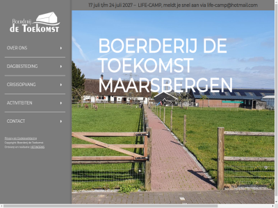 17 2027 24 activiteit boerderij boerderijdetoekomst camp contact cookieverklar copyright crisisopvang dagbested hetwork hom juli lif life-camp life-camp@hotmail.com maarsberg meldt ontwerp privacy privacy- realisatie snel t/m toekomst via