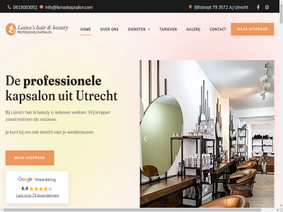 0 030 0619003052 12 2026 3572 4.4 7784 785 79 advies afsprak aj all beauty behandel bel benader bent beoordel bereik bezoek biltstrat central collega contact creatiev cursuss dienst e eerlijk eigenares email enthousiast ervar eventjes galerij geeft geluisterd gemaakt gewerkt gezichtbehandel gezichtsbehandel gezocht goed grag haarstylist hair hand har heerlijk hog hom iederen info@lianaskapsalon.com jar jij jouw kapper kapsalon keun klant klar knipbeurt knipp kom kunt kwaliteit lang lat les liana locatie mak mann maximal menu ontdek onz opzoek p perfect person populair prijslijst product professionaliteit professionel rankingpartner.nl s salon servic shohreh stagair stan stur tariev team telefon terecht uitzien utrecht vacatur vandag versterk vertell verv vrouw waarder welkom wenkbrauw wens werkend wij zelfstand zowel