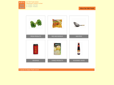 +31 0 2012 26 3517150 4433420 65 6828cd about all and arnhem ayces beverag canned copyright f fod fresh non noodles product reserved ric right san sauc season steenstrat t wah wan