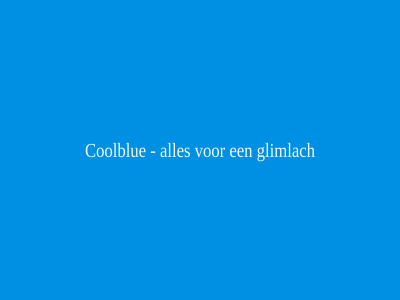 coolblue glimlach