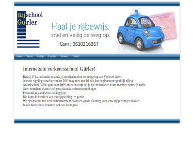 100 16 17 2011 aandacht autorijschol beetj beginn belangrijk belangrijker contact daarom enthousiasm examen gat goed grot gurler haalt half hom internetsit jar jij jou jouw klassikal komt kwaliteit lesauto leuk mag mak manierj nieuw november omgev ouder person planning praktijk regel rijbewijs rijles rijopleid rijschol s stat tariev ten theorie theorieopleid thuis tientall vanaf venlo verkeersschol vlot voel we weert wel zoek zorgt