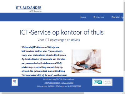 +31 1181 130 20 34151634 7303000 advies adviser afgestemd afstand alexander amstelven behoeft betekent betrouw bied blijft btw consult contact dienst eig evenal fi gelov gerust gx hom hulp ict ict-servic info@itsalexander.nl installer it it-oploss kantor klant kunt kvk leest locatie nem nl002168677b29 nummer ondersteun onz oploss particulier partner product rembrandtweg richt s scala schoenmaker servic specialiser specifiek sterk support terwijl thuis uitdruk vakgebied waaronder we welkom wi wi-fi wij zakelijk zowel