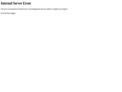500 an and ben complet encountered error has internal logged misconfiguration or request server the to unabl your