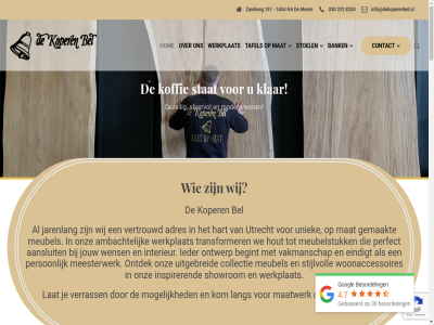 -17 .. 00 030 06 1 10 151 1966 2 20 21 232 3 30187501 3454 39 4 4.7 41 42 43 5 7 8250 aanpass aanrad aanrader aansluit aanvrag aardig absolut adres advies afmet afsprak all allen ambacht bank bankj bankreken bedrijf begint begrip bekijk bel beloofd bent beoordel bereik besprek bestan bestell bezoek bijpass binn blij boomstam btw collectie communicatie contact contactgegeven daarbij dacht dag dan dank dendro dieg dinsdag diver donderdag droomtafel e e-mail echt eet eetkamerset eettafel eindigt fabriekswerk fantastisch gebaseerd gedan geert gehad gekocht geled gemaakt gerss gestuurd gezell gezocht godee goed googl ha handwerk hart hartelijk hb heemskerk hel hom hout huis ideeen ieder info@dekoperenbel.nl ingericht inmiddel inspirer interieur j jan jar jarenlang jell jouw juist kan karakter klant klar koedam koffie kom koper kreg kvk kwaliteit kwam l lak lang lat les leuk lever liefd liefdevol liever locatie lot maand maandag maatwerk mail mak marsha mat media mee meern meesterwerk meijer mens meten meubel meubelstuk meubelwinkel migalis mislukt modern mogelijk mooi n nadat neratzoulis niemand nieuw nl27abna0620035811 nl811900538b02 nummer offert ontdek ontvangst ontwerp ontzet onz openingstijd opnieuw opzoek oval passie past perfect person prachtig prettig prijs privacybeleid problem pur recensie recht rijker roel salontafel sang schrijv servic servicegericht sfeervol showrom sind sitemap snel snell stat stek stephania sterr stijlvoll stoel stral suarhout super t.a.v tafel tegenwoord tel telefonisch terug tevred tijd top topwinkel transformer uiteind uitgebreid uniek utrecht vakmanschap vakwerk vanoo verrass vertrouwd via vind volgend voorbehoud vriendelijk vrijdag waardig waardor war we webdesign wek welkom wens wenst werk werkplat werkt wij winkel woensdag won woonaccessoires woonboulevard woonkamer zak zandweg zaterdag zeker zer zien zoal zoek zondag èn