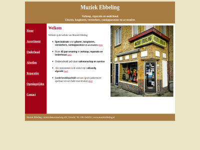 -2445051 030 435 45 accessoires afgesteld afstell all amsterdamsestraatweg assortiment auto basgitar bereik contact deur ebbel ervar gitar goed gratis halt hom instrument jar muziek onderhoud onderscheidt open openingstijd parker randapparatur reparatie reparaties ruim servic speciaalzak tel utrecht vakkund vakmanschap verkop versterker vervoer websit welkom winkel www.muziekebbeling.nl