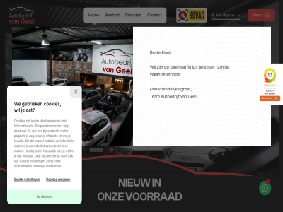 1 18 a aanbod afsprak akkoord and autobedrijf autobedrijfvangeel.nl autoedrijf bekijk best betrouw browser complet consider contact cookie cookies dienst enabl ga gebruik gel geslot groet help hoev hom html5 i.v.m instell javascript juli klant menu misschien nieuw onz plan pleas script support team that this to uniek upgrad vacatures vakantieperiod verkocht video view voorrad vriendelijk we web weiger werkplat wij za zaterdag