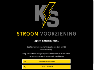 +31 0 20 24 41 6 afzien benieuwd beteken binn construction contact domein een info@ksstroomvoorziening.nl jou k komt mogelijk nem onderstaand partner s stroomvoorzien tijd under via websit wij