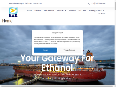 +31 /outbound 0 00 08 1 10 10.10 100 1000l 1043 1045mt 17 185 1964 2.150 20 200l 2024 220 3 450mt 50 6 6.1 60.000 6136600 7 8 99 a about abov above-ground accept acces accessibl adr adversely affect agricultural alcohol align all allow also alternativ alway am amsterdam amy an and and/or annually apart approx are areas as at availabl barges barrel basis be behavior below best bet beverag bitrex brinksma browsing bulk busiest busines but can capacity capacity/space car cargo cbm central ceo certain clas classes com complet completed connection consent consumption contact cookies corn cosmetic current currently customer dar data dedicat denatur denaturant denatured dennis department description devic disinfectant distilled do doing draft drug drum easily efficiency either email ensur ensures established etc ethanol ethyl euro europ european excellent experienc experiences factories features fill filling first flexibility flexibl focused fod for fossil fossil-fuel fourth friday from fuel function gateway get gm goal grad grades grain ground group handling has hirst hom hour hub human ibc ids includ independent industrial industry info info@nwb.eu information infrastructur instillation interested into ipa it jap jetty job join k1/k2 k3 kom largest lauman lean lik liquid loa loading located location logistic long longer looking m mad major makes making manag manager manufactur many marius marjolein market may medicinal mek messag metr metres million moezelhavenweg monday mor nam ned needed netherland new nick nl no nominal non non-denatured not number nwb oancea offer on one operation operational operator or organic organisation origin other our ourselves out packaged pharmaceutical phon planning platform pleas port positioned possibl potabl preferences privat proces produc product proud provid purchas rail railcar ranging reach record region reputation requir reserved rest right road rtcs rum s satisfaction satisfy seaport see send serv served servic services set short 