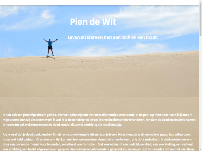 -53378998 06 2 20 2015 3 aantal af afhank afscheid afsprak afwissel allen alsnog amsterdam ander andersom app avond ban basis beeld bell bereik beschrijv betrouw binn brandweeracademie brandweerofficier brandweervrouw breng coach contact creativiteit daarna dankzij dans denk diamant diamantjes dierbar ding dod doe doordat draait drie drom e e-mail eerder eindjes energetisch enthousiast ervar figur fijn gaf gan gat gebruik gedan gedicht gehad gemeent gesprek gestan gewon ging goed grag groei hebt hecht help hen het hetzij hieronder huis idee incident info@piendewit.nl inmiddel inspirer institut integral integratiecoach intuitie itip jar jarig jezelf jou kazern kennis kijk kinder kom kost kunt kwam lach land leid leiding leidinggev letter leukst lev lied lijf locatie los luister maakt mag mail mak manier mee meerder mens mezelf misschien mobiel moeder momentel mooi nem noem omgan ooit opleid opleidingsinstitut overdag passend person pien politie pop pop-up prachtig prat psycholog psychologie pur re re-integratiecoach reintegratie reintegratie-coach relatie ritueel rituel rondom rouw rouwbegeleider rouwtherapeut rust sam schilderij schon social speelsheid spel spin spinnetj sprek stapt sterv stimuler strat studie symbolisch teamleider teammanager terug terugdraai tijd toegepast toekom tran uit uitvoer universiteit up vast verander veranderd verbrok verdriet verhal verlies vervolgen via vind vond vooral voorstell vur waarbij waardor war we wel wer wereldreiziger werk wet wild will wit zegg zet zintuig zowel zozer