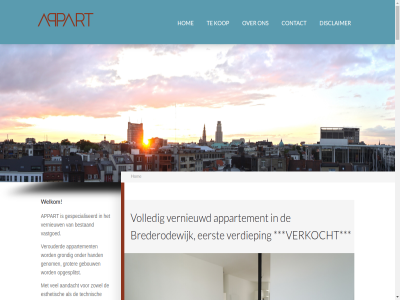 03/257.29.85 0564.997.680 aandacht appart appart-wonen.be appartement bestaand brederodestrat brederodewijk contact derd disclaimer eerst esthetisch gebouw genom gespecialiseerd grondig groter hand historisch hom info@appart-wonen.be kop kwaliteit marnixplat nabij nieuw nr nv ond opgesplitst pand statig technisch twed vastgoed verdiep verkocht vernieuw vernieuwd verouderd volled welkom zowel