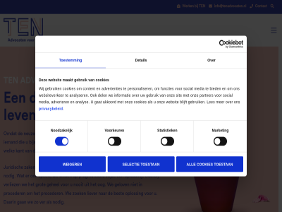 advertenties adverter advocat akkoord all analys analyser behoeft best bied bijstat blijft contact content cookies daarbij daarin daarom del detail dezelfd ding functies gan gat gebruik gehel gelov goed grot hom info@tenadvocaten.nl informatie ingewikkeld juridisch kant knap les lev liever maakt market media moeilijker neuz nodig noodzak nooit onz oog oploss oss partner personaliser pragmatisch priv privacybeleid proceder selectie sit social som speelt statistiek tafel tegenkomt ten tenadvocaten.nl toestan toestemm toestemmingsselectie ver verliez verrass vind vol voorkeur we websit websiteverker weiger welk werk wij wijz zak zakelijk zeker zit zoek