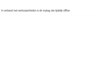 mybag offlin sit tijdelijk verband werkzam