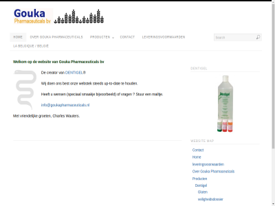 2011 belgie belgique best bijvoorbeeld bv charles contact creator dat dentigel glut gouka goukapharmaceuticals.nl groet hom houd info@goukapharmaceuticals.nl la leveringsvoorwaard mailtj map onz pharmaceutical product smaakj speciaal sted stur to up up-to-dat veiligheidsdossier vrag vriendelijk wauter websit webstek welkom wens wij